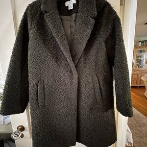 Magaschoni Dark greenTeddy Jacket faux fur